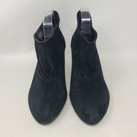 Kelsi Dagger Brooklyn Women's Size 10 Black Suede Leather Round Toe Ankle Boots - Picture 2 of 8